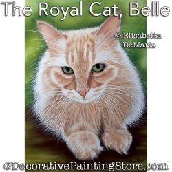 The Royal Cat Belle Pastel Painting Pattern PDF DOWNLOAD - Elisabetta DeMaria