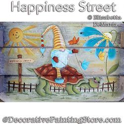 Happiness Street Painting Pattern PDF DOWNLOAD - Elisabetta DeMaria