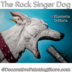 The Rock Star Dog Pastel Painting Pattern PDF DOWNLOAD - Elisabetta DeMaria