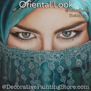 Oriental Look Color Pencil Painting Pattern PDF DOWNLOAD - Elisabetta DeMaria