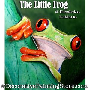 The Little Frog Color Pencil Painting Pattern PDF DOWNLOAD - Elisabetta DeMaria
