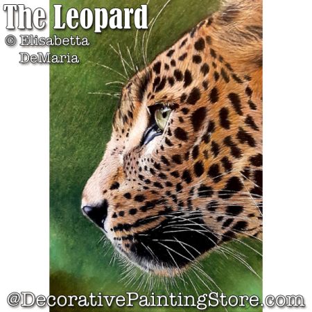 The Leopard Color Pencil Painting Pattern PDF DOWNLOAD - Elisabetta DeMaria