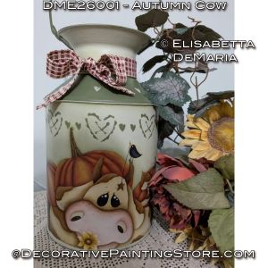 Autumn Cow Painting Pattern - Elisabetta DeMaria