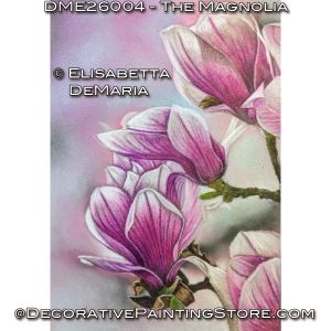The Magnolia Color Pencil Painting Pattern PDF DOWNLOAD - Elisabetta DeMaria