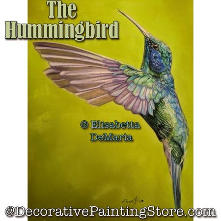The Hummingbird Color Pencil Painting Pattern PDF DOWNLOAD - Elisabetta DeMaria