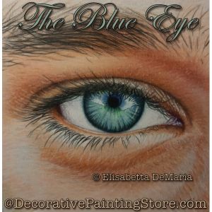 The Blue Eye Color Pencil Painting Pattern PDF DOWNLOAD - Elisabetta DeMaria