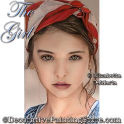 The Girl Colored Pencil Painting Pattern PDF DOWNLOAD - Elisabetta DeMaria