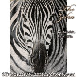 The Zebra Colored Pencil Painting Pattern PDF DOWNLOAD - Elisabetta DeMaria