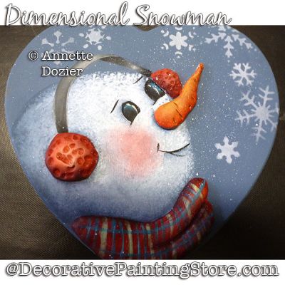 Dimensional Snowman PDF DOWNLOAD - Annette Dozier