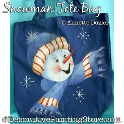 Snowman Tote Bag PDF DOWNLOAD - Annette Dozier