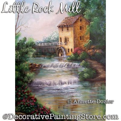 Little Rock Mill Painting Pattern PDF DOWNLOAD - Annette Dozier