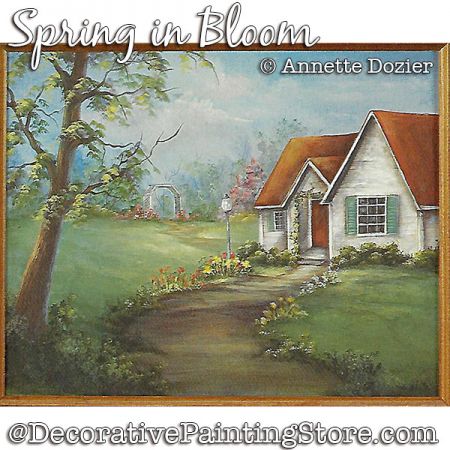 Spring in Bloom Painting Pattern PDF DOWNLOAD - Annette Dozier