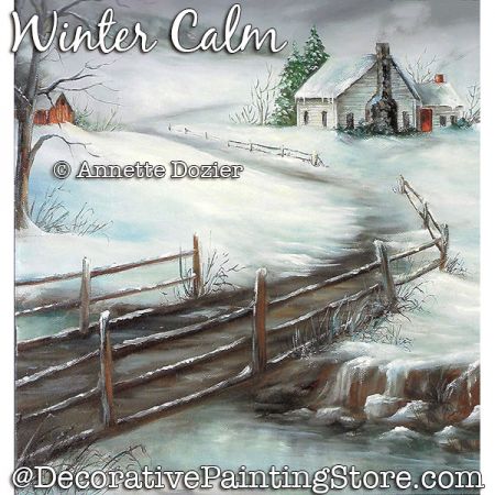 Winter Calm Painting Pattern PDF DOWNLOAD - Annette Dozier