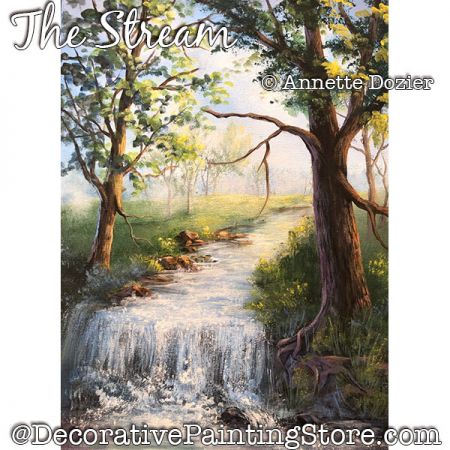 The Stream Painting Pattern PDF DOWNLOAD - Annette Dozier