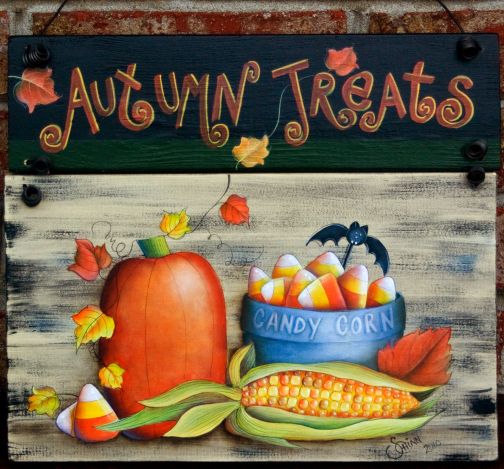 Autumn Treats Sign  Painting Pattern - Sharon Chinn
