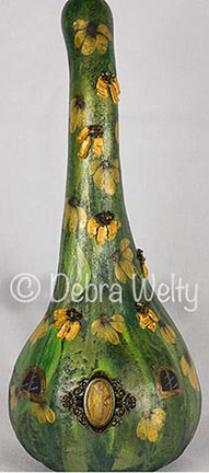 Black-eyed Susan Fairy House Gourd e-Pattern DOWNLOAD