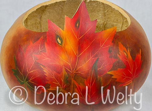 Fall Leaf Bowl Gourd Pattern DOWNLOAD