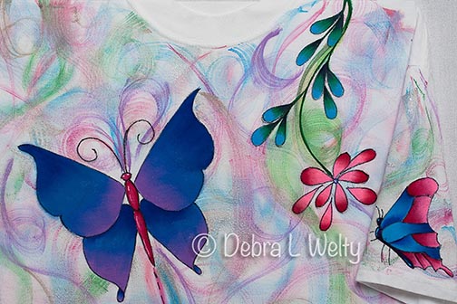 Butterfly Swirl Shirt Pattern DOWNLOAD