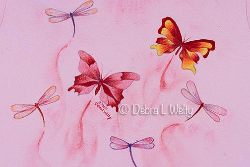 Swirls of Pink Tshirt Pattern DOWNLOAD