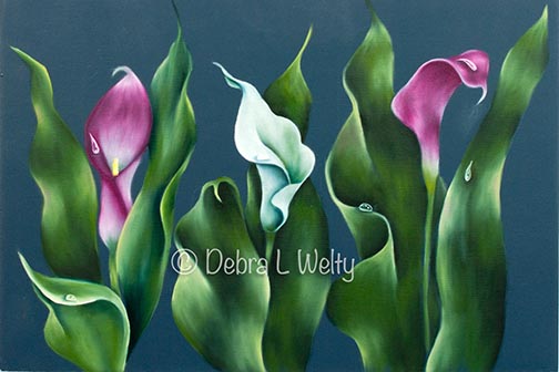 Calla Lilies in Oils Pattern DOWNLOAD