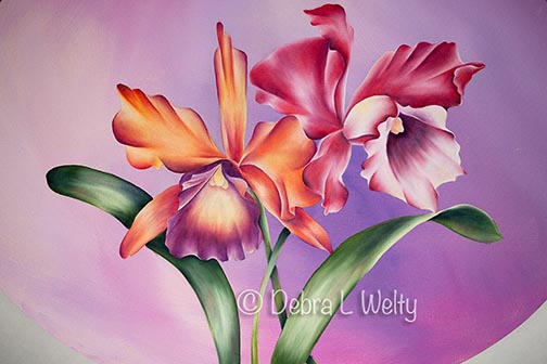 Orchids in Oils e-Pattern DOWNLOAD