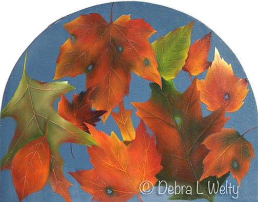 Fall Leaves in Oils e-Pattern DOWNLOAD