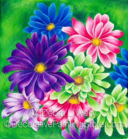 Birthday Daisies Pattern - Debra L Welty - BY DOWNLOAD