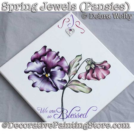 Spring Jewels (Pansies) DOWNLOAD - Debra Welty