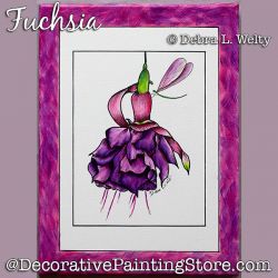 Fuchsia Painting Pattern DOWNLOAD - Debra Welty