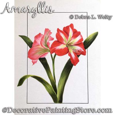 Amaryllis Painting Pattern PDF DOWNLOAD - Debra Welty