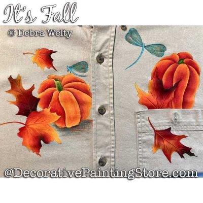 Its Fall Fabric Painting Pattern PDF DOWNLOAD - Debra Welty