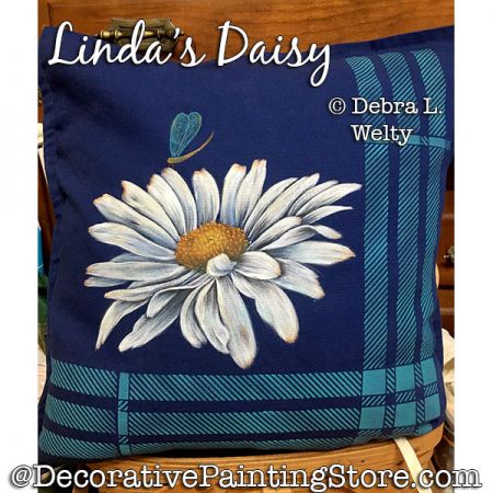 Lindas Daisy Fabric Painting Pattern PDF DOWNLOAD - Debra Welty