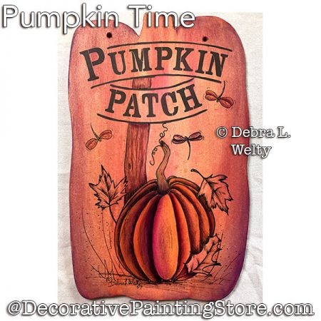 Pumpkin Time Painting Pattern PDF DOWNLOAD - Debra Welty