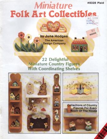 Miniature Folk Art Collectibles by June Hodges