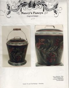 Blended Penn Dutch Chamber Pot Painting Pattern by Mail - Nancy Bateman