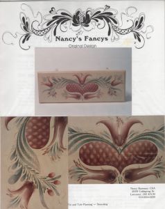 Pastel Peach Penn Dutch Painting Pattern by Mail - Nancy Bateman