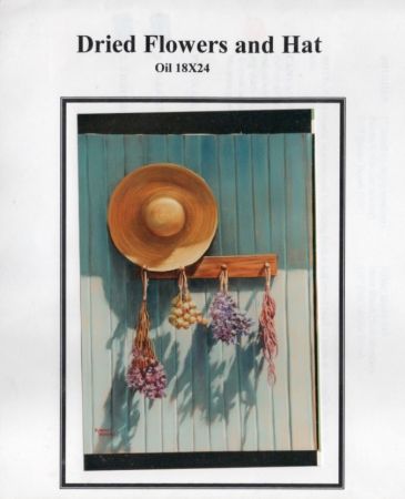 Dried Flowers and Hat Painting Pattern by Robert Warren