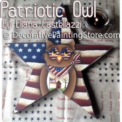 Patriotic Owl ePattern - Eliana Castellazzi - PDF DOWNLOAD