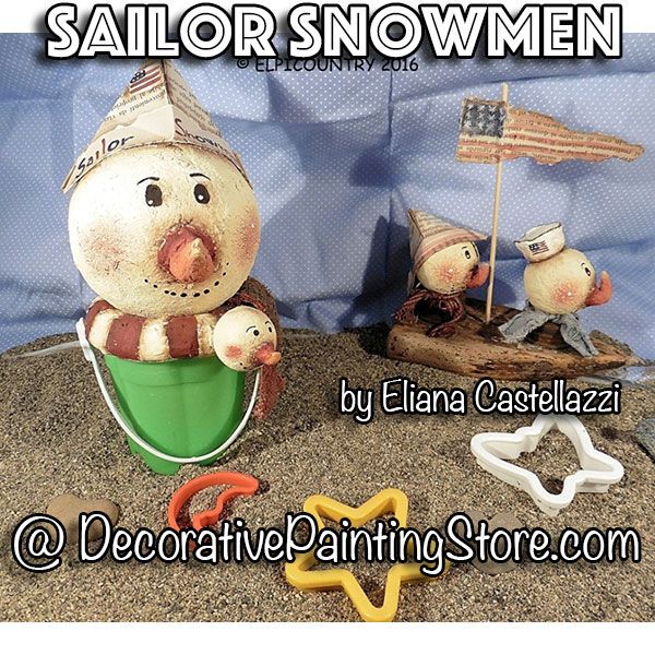 Sailor Snowmen ePattern - Eliana Castellazzi - PDF DOWNLOAD