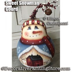 Sweet Snowman Gourd ePattern - Eliana Castellazzi - PDF DOWNLOAD
