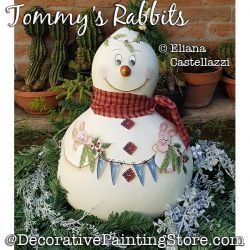 Tommys Rabbits Snowman Gourd ePattern - Eliana Castellazzi - PDF DOWNLOAD