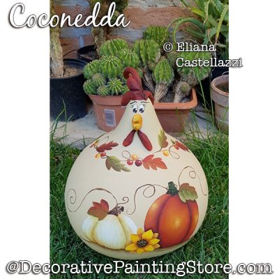 Coconedda Autumn Chicken Gourd ePattern - Eliana Castellazzi - PDF DOWNLOAD