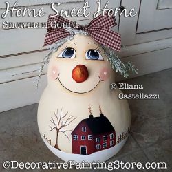 Home Sweet Home Snowman Gourd ePattern - Eliana Castellazzi - PDF DOWNLOAD