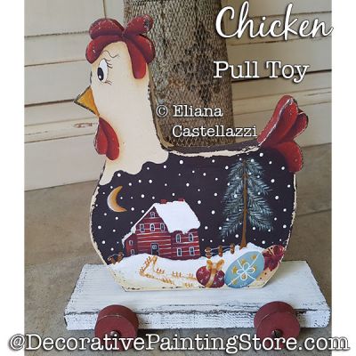 Chicken Pull Toy ePattern - Eliana Castellazzi - PDF DOWNLOAD