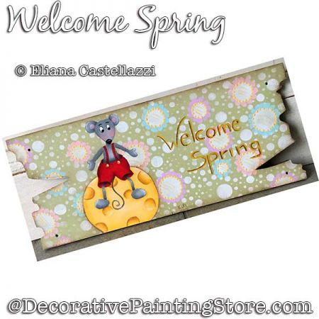 Welcome Spring Painting Pattern PDF Download - Eliana Castellazzi