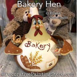 Bakery Chicken Gourd Painting Pattern PDF Download - Eliana Castellazzi
