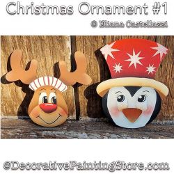 Christmas Ornaments 1 Painting Pattern PDF Download - Eliana Castellazzi