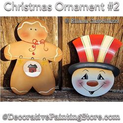 Christmas Ornaments 2 Painting Pattern PDF Download - Eliana Castellazzi