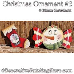 Christmas Ornaments 3 Painting Pattern PDF Download - Eliana Castellazzi