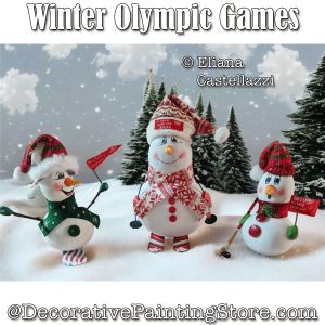 Winter Olympic Games Painting Pattern - Eliana Castellazzi